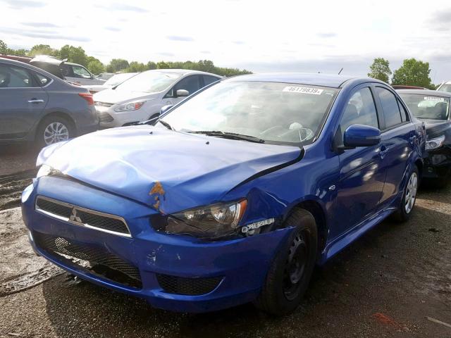 JA32U2FU4FU000358 - 2015 MITSUBISHI LANCER ES BLUE photo 2