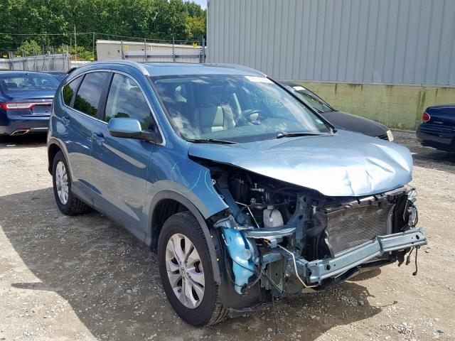 2HKRM3H77DH524723 - 2013 HONDA CR-V EXL BLUE photo 1