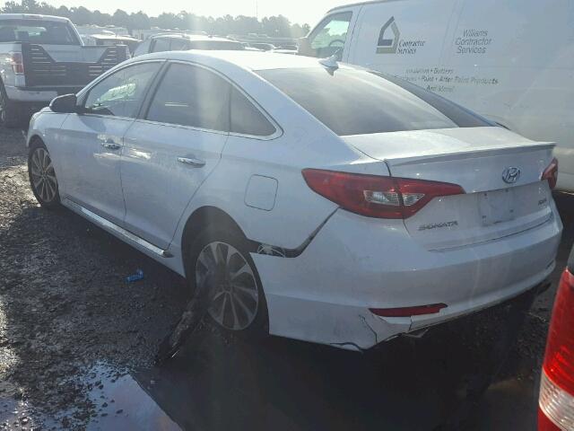 5NPE34AF0HH584678 - 2017 HYUNDAI SONATA SPO WHITE photo 3