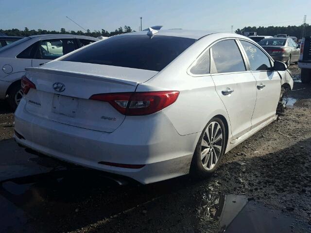 5NPE34AF0HH584678 - 2017 HYUNDAI SONATA SPO WHITE photo 4