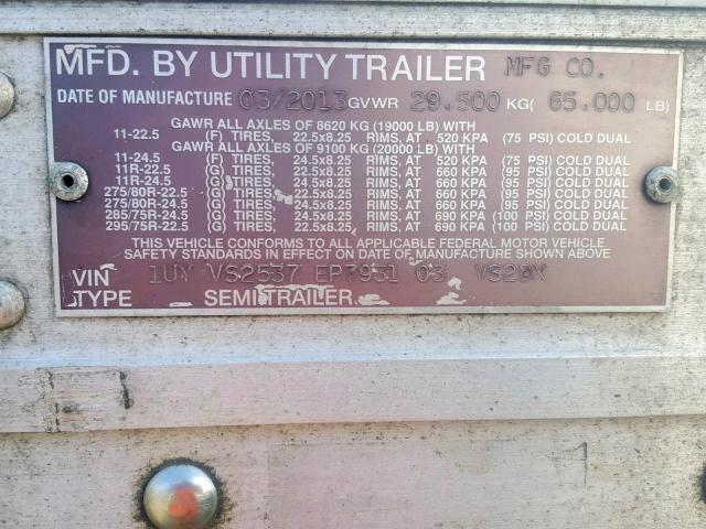 1UYVS2537EP793103 - 2014 UTILITY TRAILER Ağ foto 10