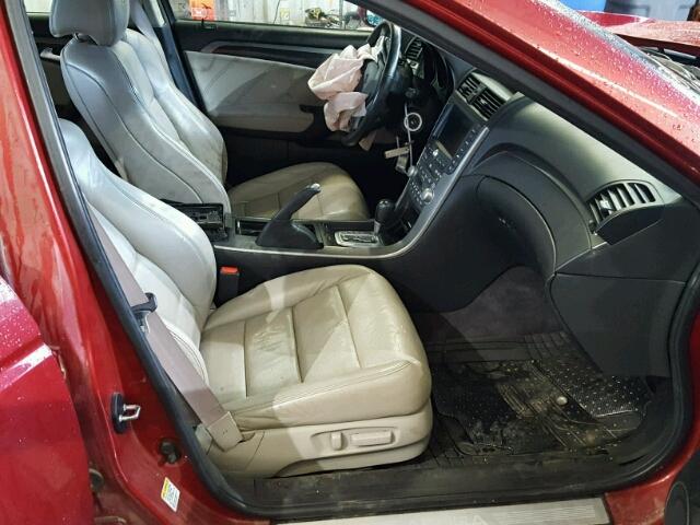 19UUA76597A018447 - 2007 ACURA TL TYPE S RED photo 5