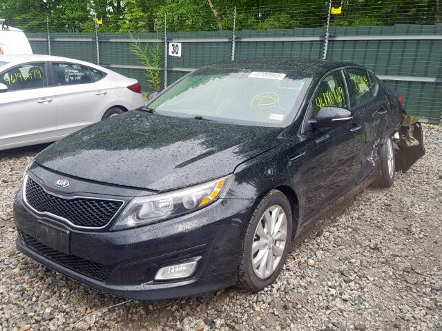 5XXGN4A75EG263349 - 2014 KIA OPTIMA EX BLACK photo 2