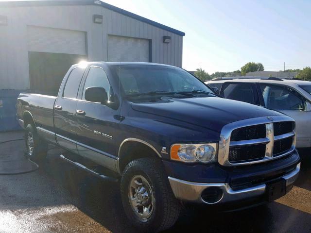 3D7KU28663G709524 - 2003 DODGE RAM 2500 S Կապույտ լուսանկար 1