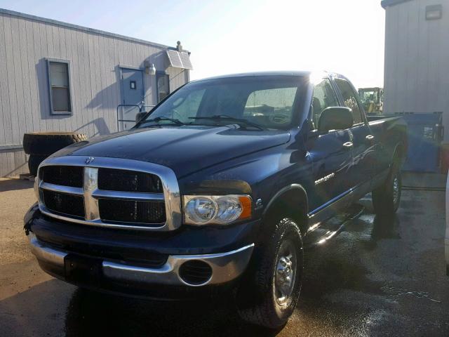 3D7KU28663G709524 - 2003 DODGE RAM 2500 S Կապույտ լուսանկար 2