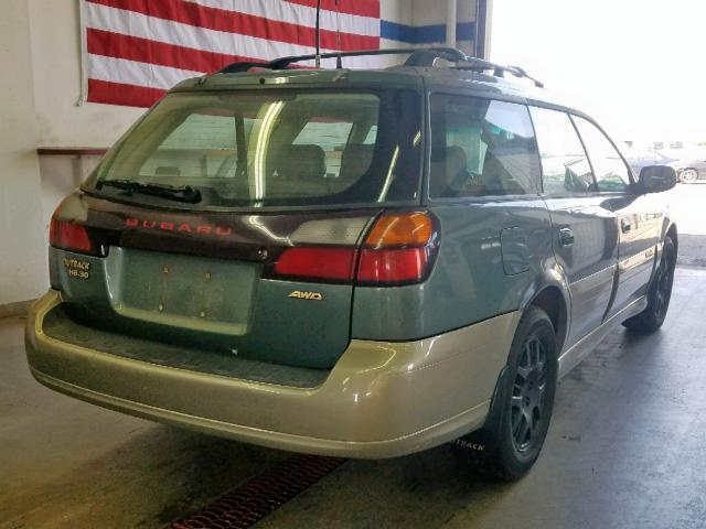 4S3BH806517671029 - 2001 SUBARU LEGACY OUT GREEN photo 4