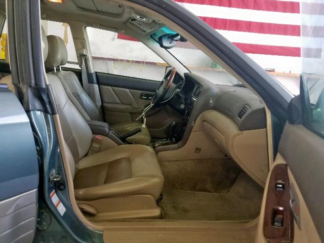 4S3BH806517671029 - 2001 SUBARU LEGACY OUT GREEN photo 5