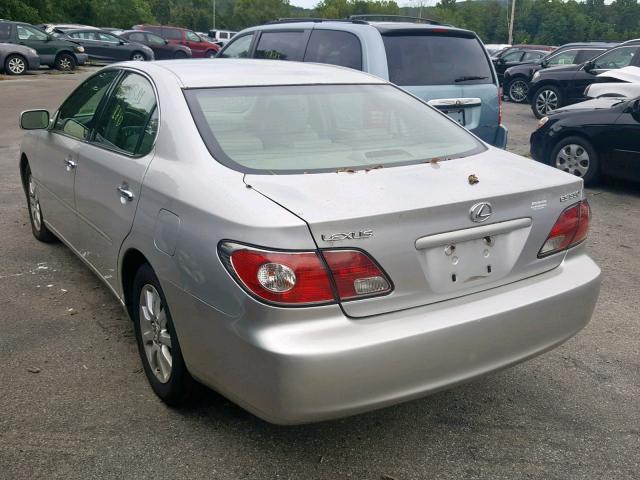 JTHBA30G340002463 - 2004 LEXUS ES 330 GRAY photo 3