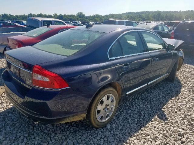 YV1992AH7A1115598 - 2010 VOLVO S80 T6 BLUE photo 4