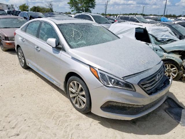 5NPE34AF4GH374258 - 2016 HYUNDAI SONATA SPO SILVER photo 1