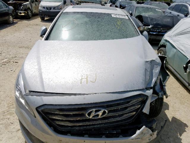 5NPE34AF4GH374258 - 2016 HYUNDAI SONATA SPO SILVER photo 7