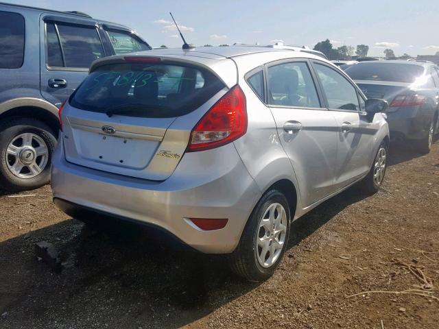 3FADP4EJ8DM224406 - 2013 FORD FIESTA SE SILVER photo 4