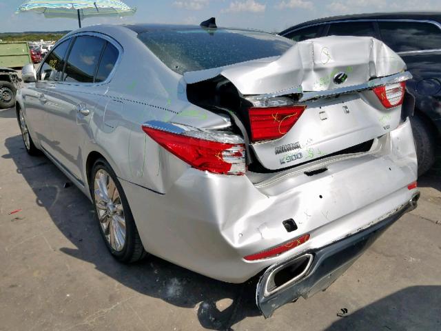 KNALW4D41G6031147 - 2016 KIA K900 SILVER photo 3