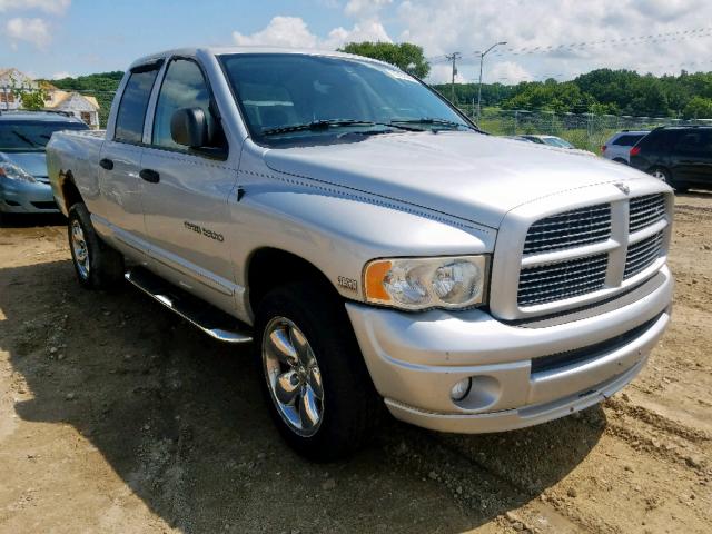 1D7HU18D85S222095 - 2005 DODGE RAM 1500 S SILVER photo 1