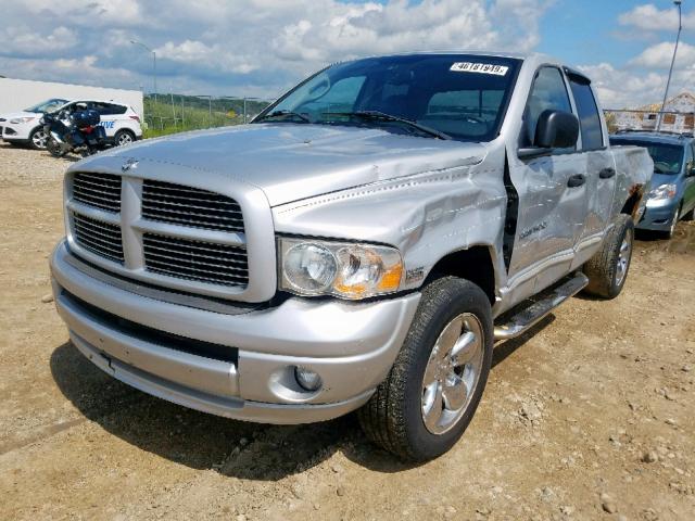 1D7HU18D85S222095 - 2005 DODGE RAM 1500 S SILVER photo 2