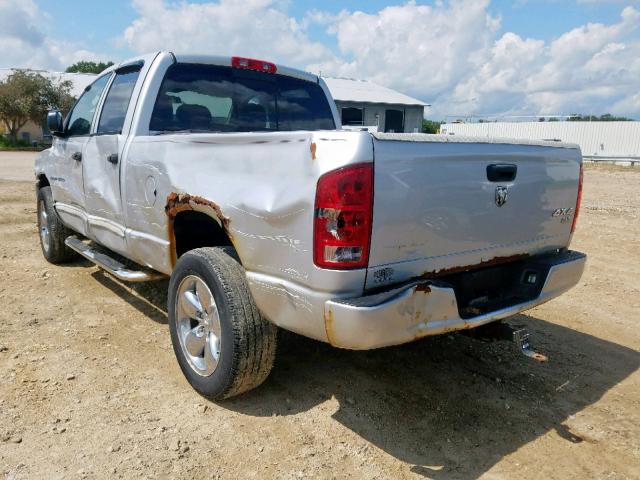 1D7HU18D85S222095 - 2005 DODGE RAM 1500 S SILVER photo 3