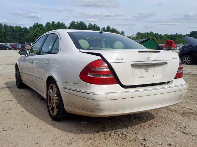 WDBUF83J35X181871 - 2005 MERCEDES-BENZ E 500 4MAT WHITE photo 3