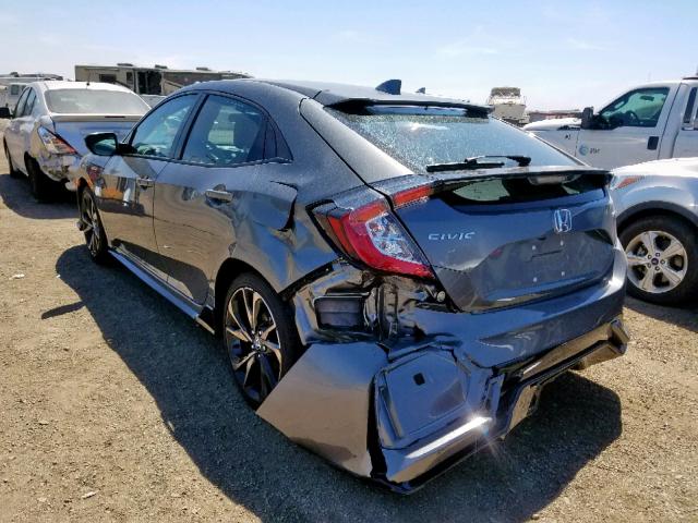 SHHFK7G46KU216833 - 2019 HONDA CIVIC SPOR GRAY photo 3