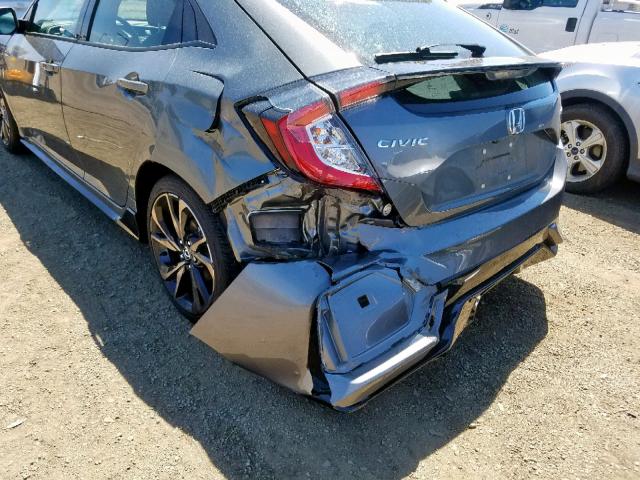 SHHFK7G46KU216833 - 2019 HONDA CIVIC SPOR GRAY photo 9