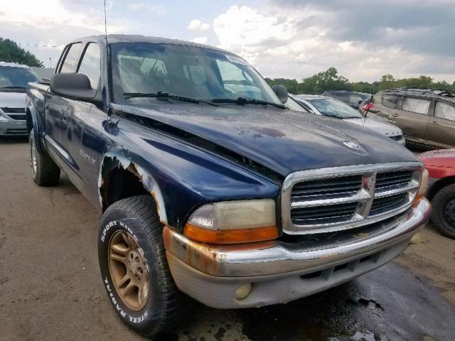 1B7GG2AN01S214749 - 2001 DODGE DAKOTA QUA BLUE photo 1