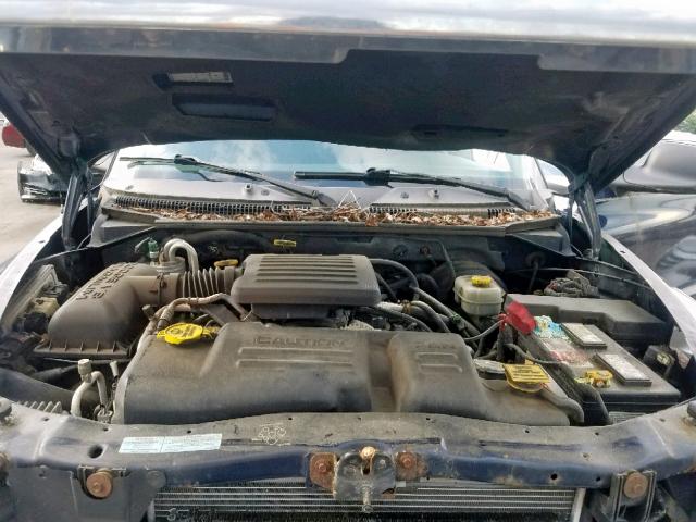 1B7GG2AN01S214749 - 2001 DODGE DAKOTA QUA BLUE photo 7