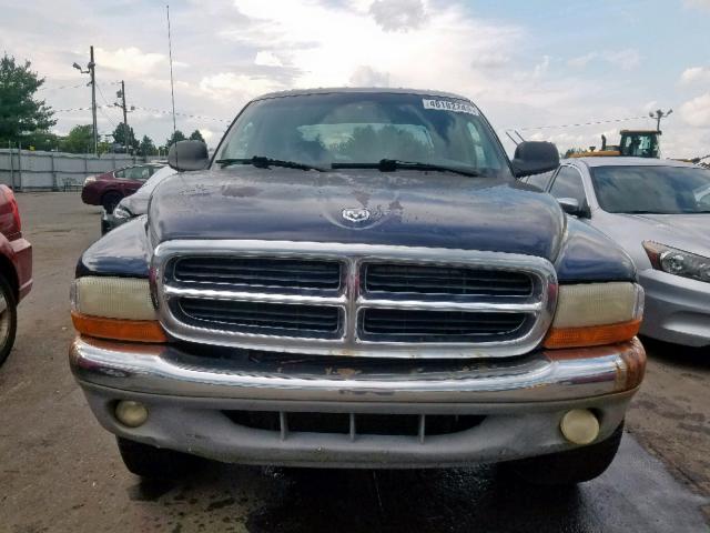 1B7GG2AN01S214749 - 2001 DODGE DAKOTA QUA BLUE photo 9