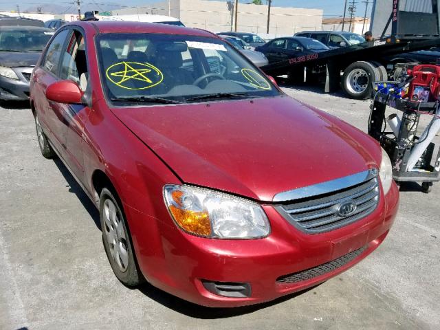 KNAFE122785576924 - 2008 KIA SPECTRA EX RED photo 1