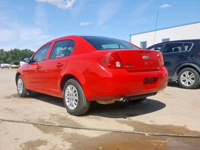 1G1AD5F56A7108505 - 2010 CHEVROLET COBALT 1LT RED photo 3