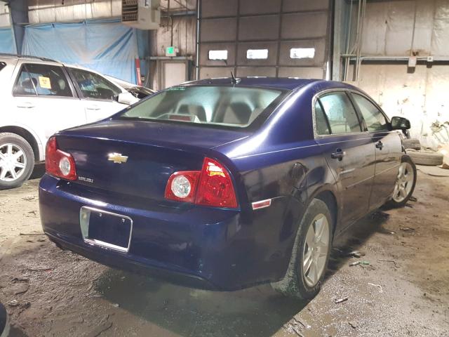 1G1ZB5EB0AF248023 - 2010 CHEVROLET MALIBU LS ლურჯი ფოტო 4