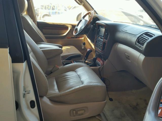 JT6HT00W5Y0088982 - 2000 LEXUS LX 470 WHITE photo 5