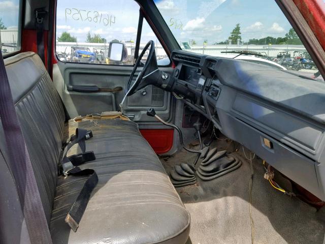 1FTES2SY9FPA82281 - 1985 FORD F-250 RED photo 5