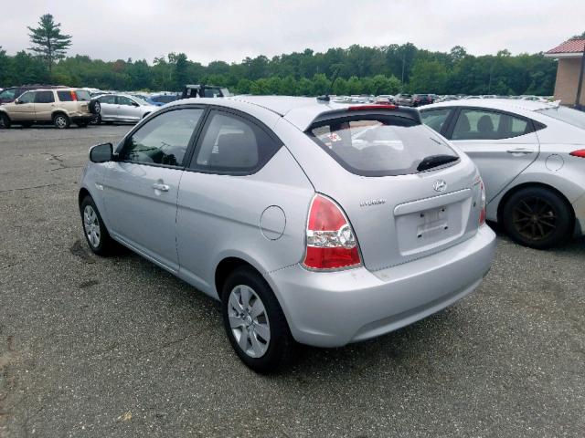 KMHCM3AC3BU187463 - 2011 HYUNDAI ACCENT GL SILVER photo 3