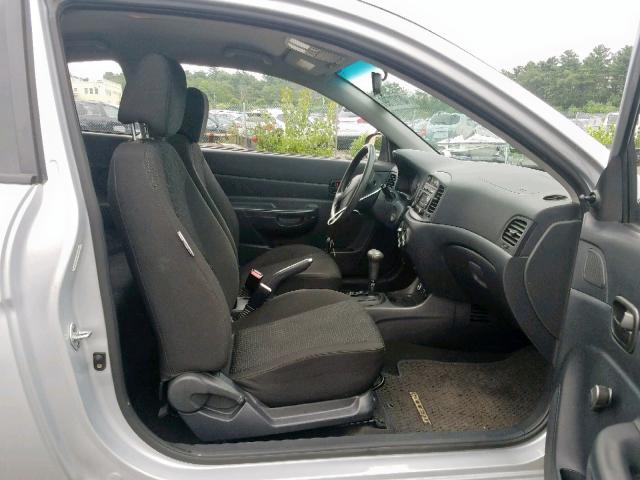 KMHCM3AC3BU187463 - 2011 HYUNDAI ACCENT GL SILVER photo 5