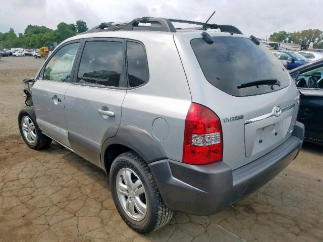 KM8JN72D47U594928 - 2007 HYUNDAI TUCSON SE SILVER photo 3