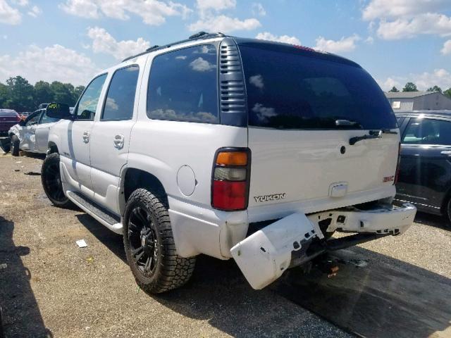 1GKEK63U95J236749 - 2005 GMC YUKON DENA WHITE photo 3