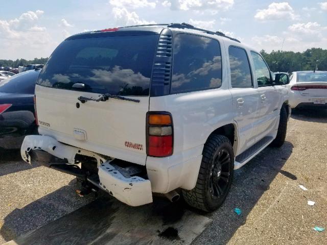 1GKEK63U95J236749 - 2005 GMC YUKON DENA WHITE photo 4