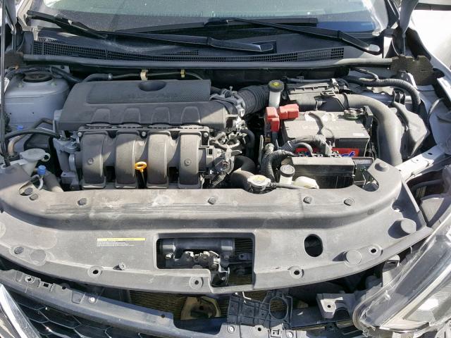 3N1AB7AP9GL668981 - 2016 NISSAN SENTRA S SILVER photo 7