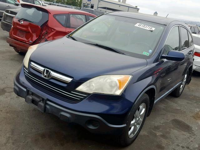 JHLRE48788C051034 - 2008 HONDA CR-V EXL BLUE photo 2