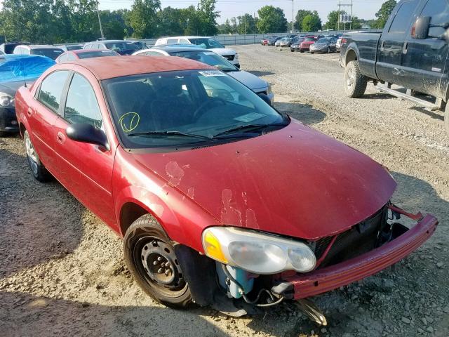 1C3EL46X54N167654 - 2004 CHRYSLER SEBRING LX RED photo 1