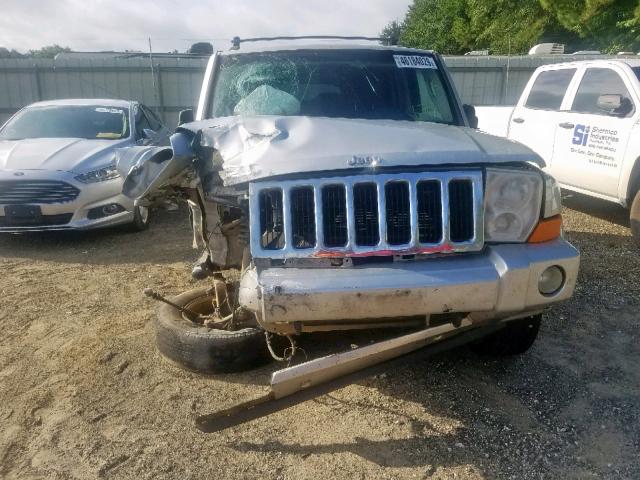1J8HH48P47C673007 - 2007 JEEP COMMANDER ვერცხლისფერი ფოტო 10
