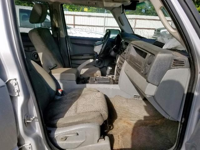 1J8HH48P47C673007 - 2007 JEEP COMMANDER ვერცხლისფერი ფოტო 5
