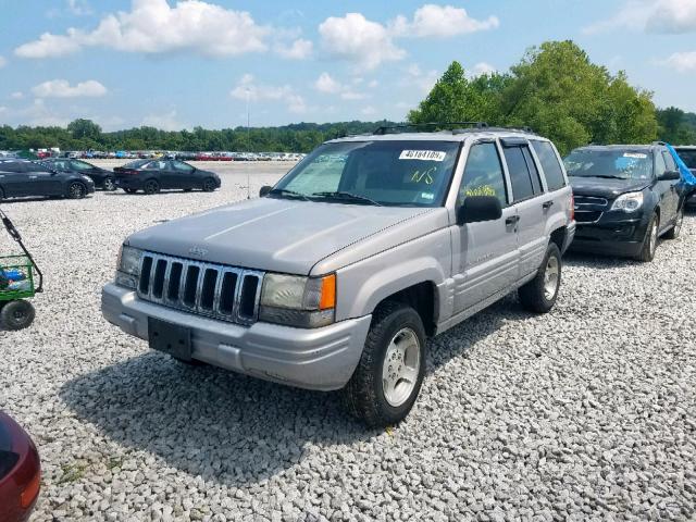 1J4GZ48S2WC343069 - 1998 JEEP GRAND CHER GRAY photo 2