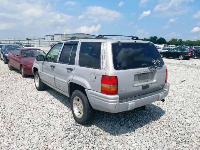 1J4GZ48S2WC343069 - 1998 JEEP GRAND CHER GRAY photo 3