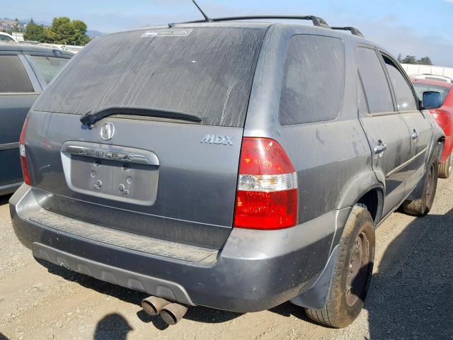 2HNYD18882H501881 - 2002 ACURA MDX TOURIN GRAY photo 4