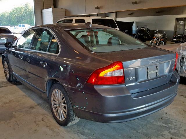 YV1AS982671043619 - 2007 VOLVO S80 3.2 GRAY photo 3