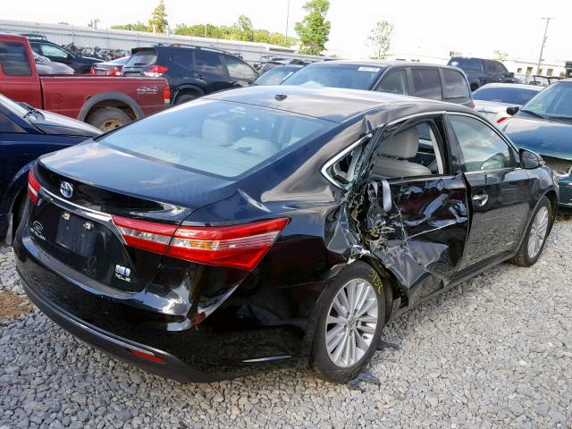 4T1BD1EB3DU001618 - 2013 TOYOTA AVALON HYB BLACK photo 4