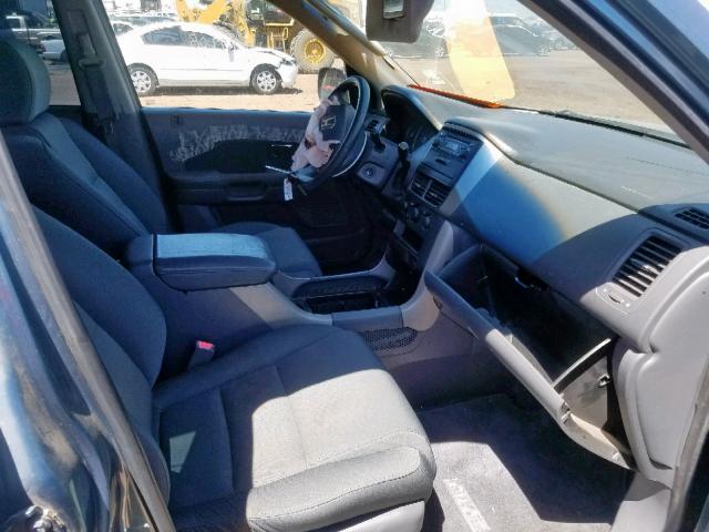 5FNYF28136B032963 - 2006 HONDA PILOT LX BLUE photo 5