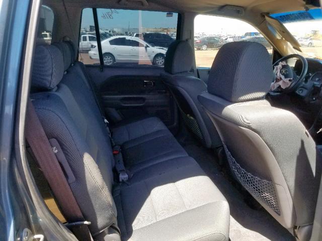 5FNYF28136B032963 - 2006 HONDA PILOT LX BLUE photo 6