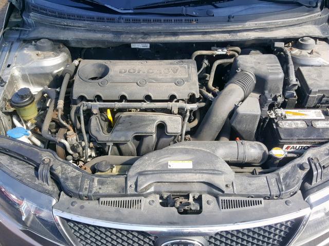 KNAFU4A2XA5855263 - 2010 KIA FORTE EX SILVER photo 7