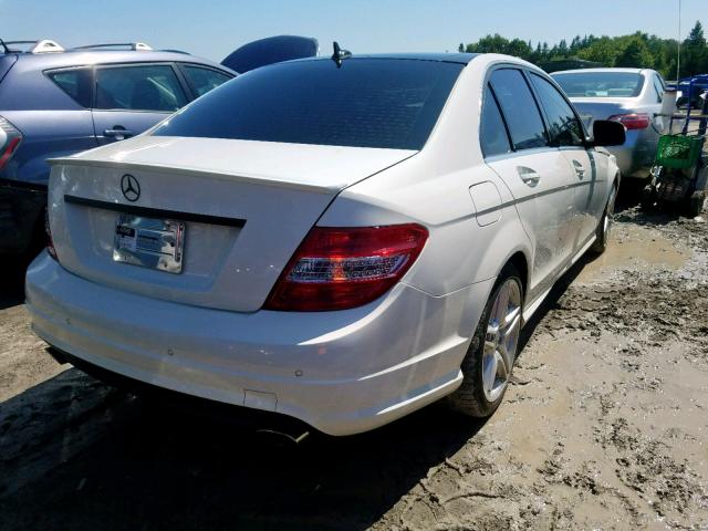 WDDGF87X89F324263 - 2009 MERCEDES-BENZ C 350 4MAT WHITE photo 4